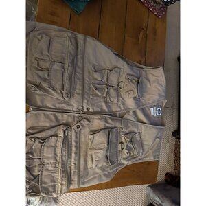 Uncle Milty Multi-Pocket Khaki Utility Vest